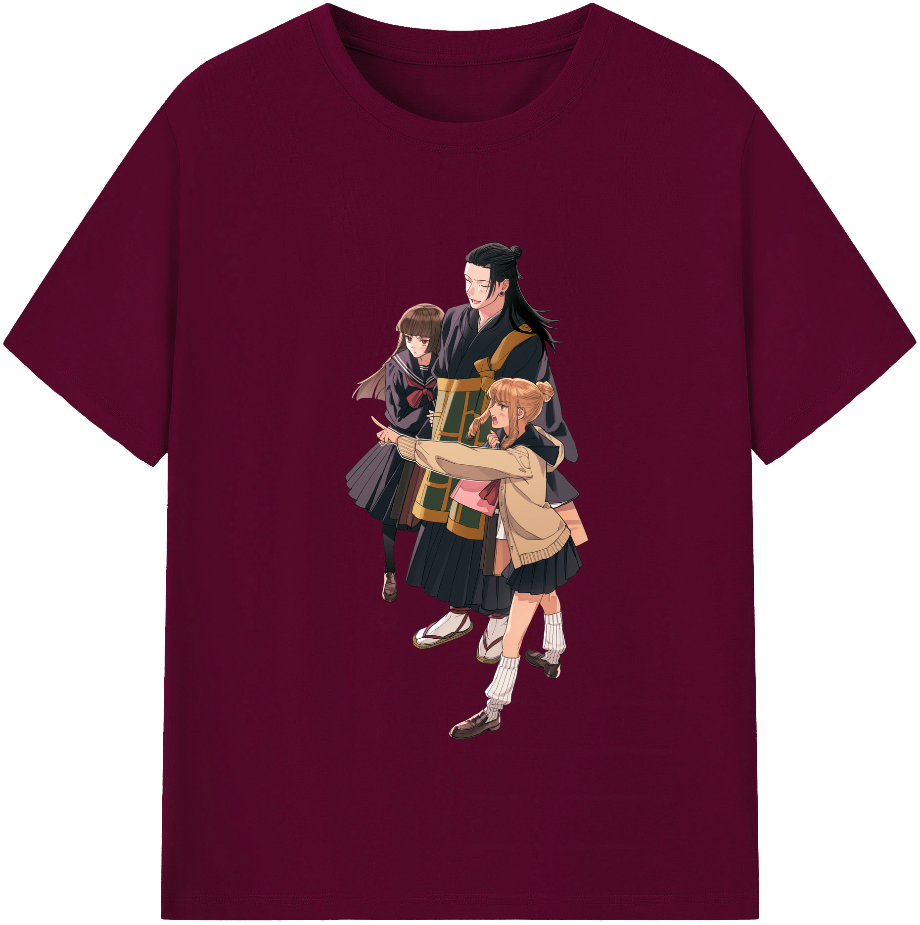 （画像用） 呪術廻戦 Jujutsu Kaisen レディースカジュアルプリントTシャツ（綿100％）